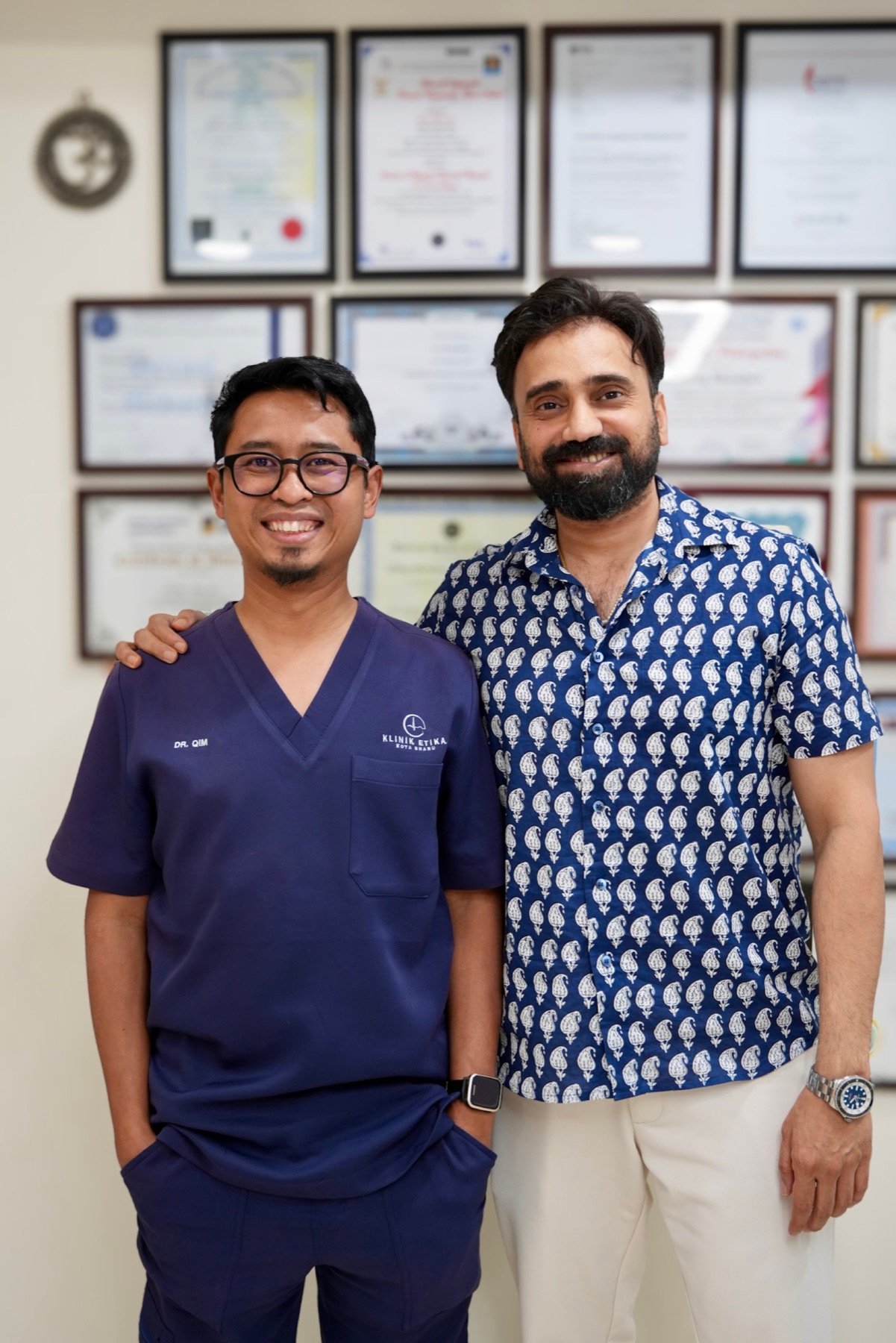 Dr Qim semasa latihan andrologi di India